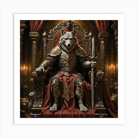 King Of The Wolves Art Print