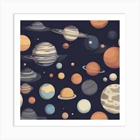 Bunch of Planets Art Print