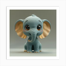 Cute Elephant 5 Art Print