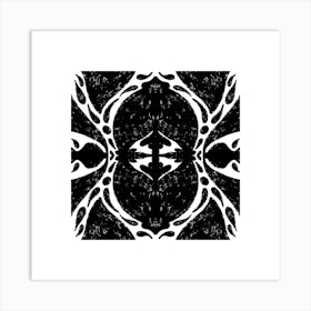 Abstract Black And White Design Art Print