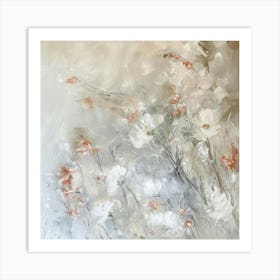 White Flowers 6 Art Print