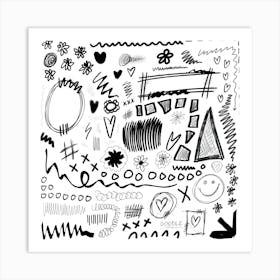 Doodles Doodle Drawing Sketches Art Print