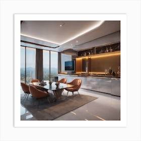 Futuristic interior design 3 Art Print