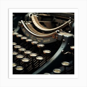 Old Typewriter 3 Art Print