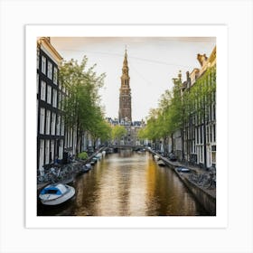 Amsterdam Canals Art Print