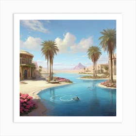 Egyptian Palace Art Print