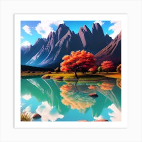 Mountain Landscape 18 Art Print