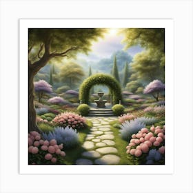 Garden Path 6 Art Print