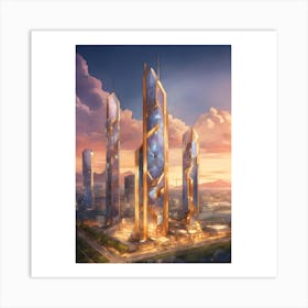 Skyscrapers Art Print