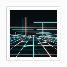 Futuristic Space 3 Art Print