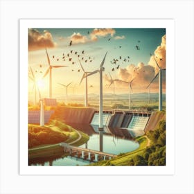 Renewable Energy Sources Art Print