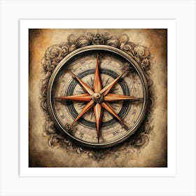 Compass 1 Art Print