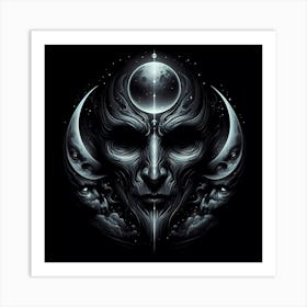 Face Of The Moon Art Print