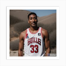 Scottie Pippen AI Art Print