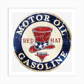 Red Hat Gasoline Art Print