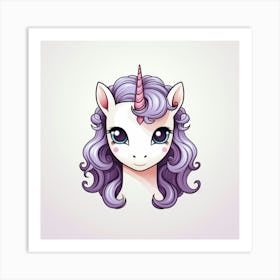 Cute Unicorn 69 Art Print