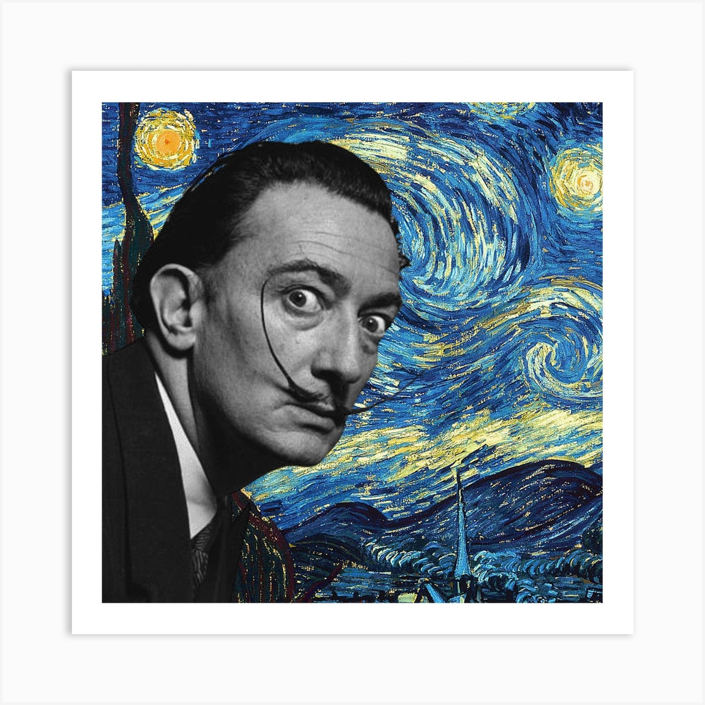 Salvador Dali X Van Gogh Art Print by Robin's Nest - Fy