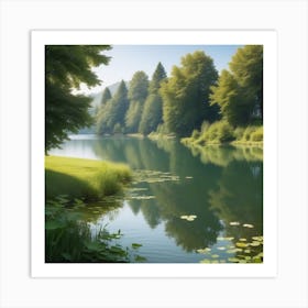 Lake In The Woods 6 Art Print