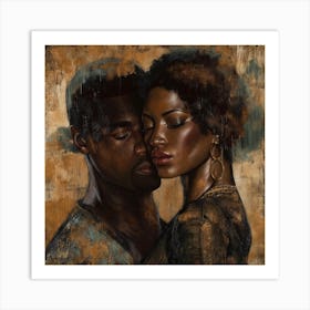 Echantedeasel 93450 African American Black Love Stylize 975 7dec6b48 50bd 4520 B69c F585ac295f67 Art Print