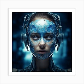 Cyborg Woman 3 Art Print