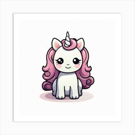 Cute Unicorn 612 Art Print