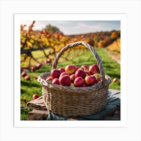 Basket Of Apples Art Print