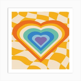 Rainbow Heart Art Print