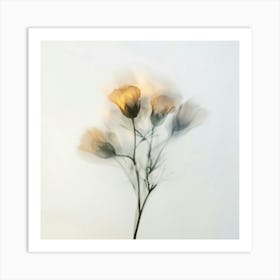 Flowers In Motion Art Print