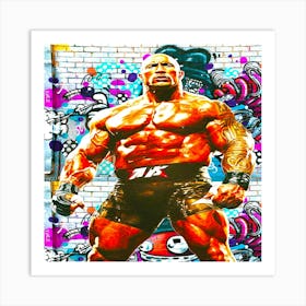 Dwayne Johnson 2 Art Print