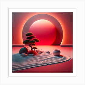 Asian Landscape 3 Art Print