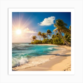 Beach - Beach Stock Videos & Royalty-Free Footage Art Print