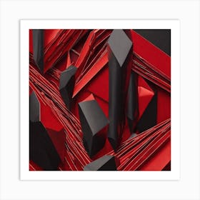 Red And Black 1 Art Print