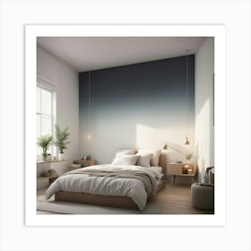 Ombre Bedroom Art Print