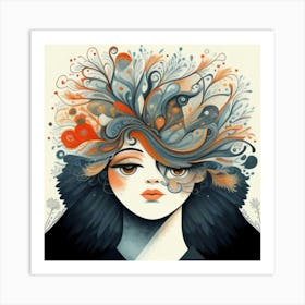 Woman'S Head 1 Art Print