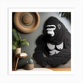 Gorilla Bohemian Wall Art 4 Art Print