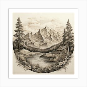 Mountain Landscape 8 Art Print