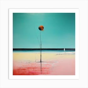 The Beach - abstract art Art Print