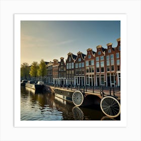 Default Amsterdam In A Row 1 Art Print