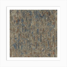 Egyptian Wall Painting Art Print