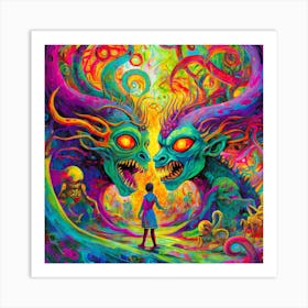 Demons And Angels Art Print