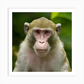 Monkey In The Forest 1 Art Print