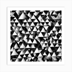 Black and White Abstract Art 317 Art Print