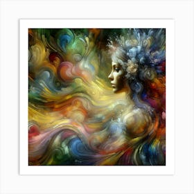 Abstract Of A Woman 3 Art Print