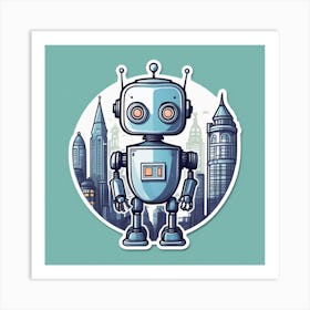 Robot City 3 Art Print