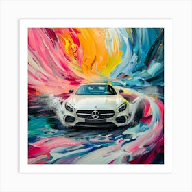 White Benz 1 Art Print