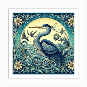 Blue Heron 4 Art Print