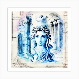 Bust Of A Woman Art Print