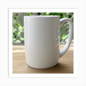 White Coffee Mug 1 Art Print