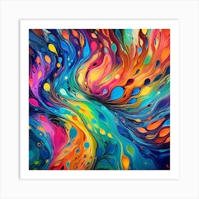 Abstract Colorful Abstract Abstract Painting Art Print