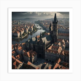 Dark And Moody Prague Art Print